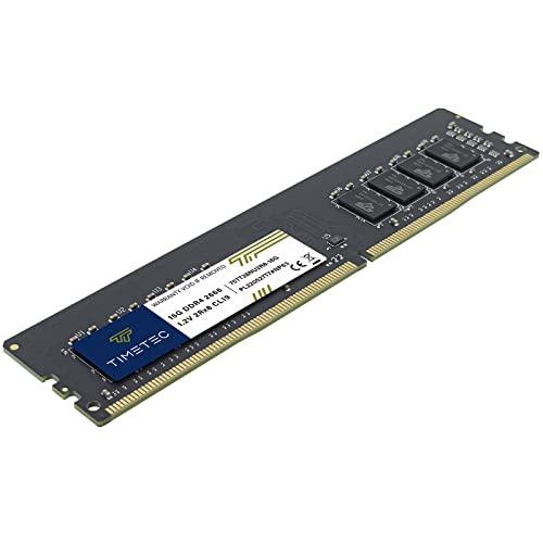 Timetec Timetec 16GB DDR4 2666MHz PC4-21300 Non-ECC Unbuffered 1.2V CL19 2Rx8 Dual Rank 288 Pin UDIMM Desktop Memory RAM Module Upgrade (16GB)