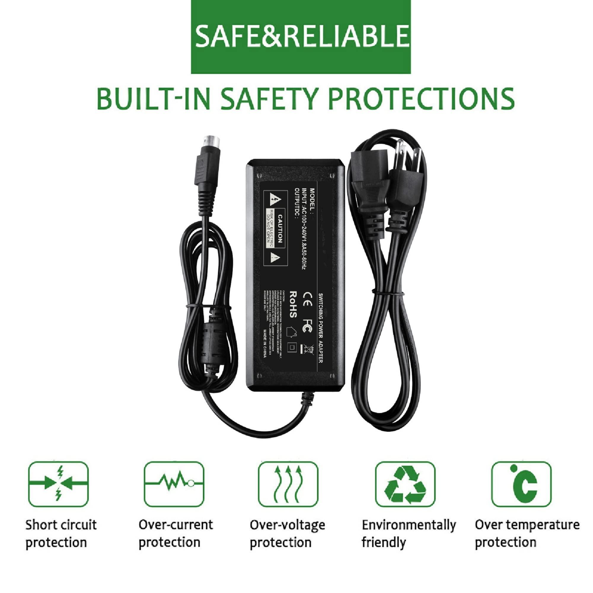 Dysead Dysead 4-Pin 12V AC/DC Adapter for CWT Channel Well Technology KPL-060F 4 Prong Power