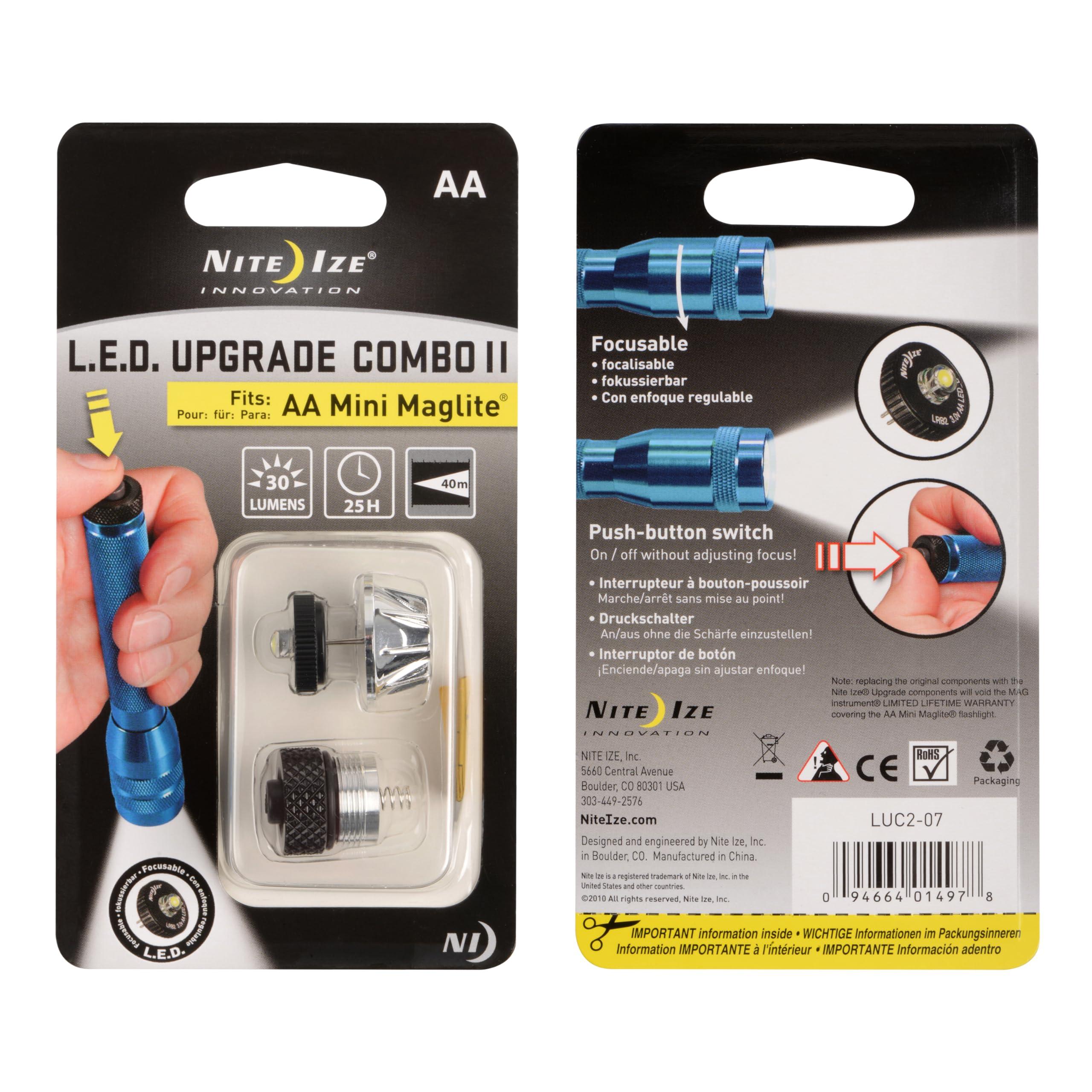 Nite Ize Nite Ize LED Flashlight Upgrade, Fits AA Mini Maglite, Upgrades Bulb To 30 Lumen LED