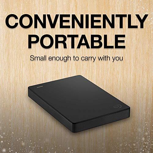 Seagate Seagate Portable 1TB External Hard Drive HDD USB 3.0 for PC Laptop and Mac (STGX1000400) & Amazon Basics External Hard Drive Portable Carrying Case
