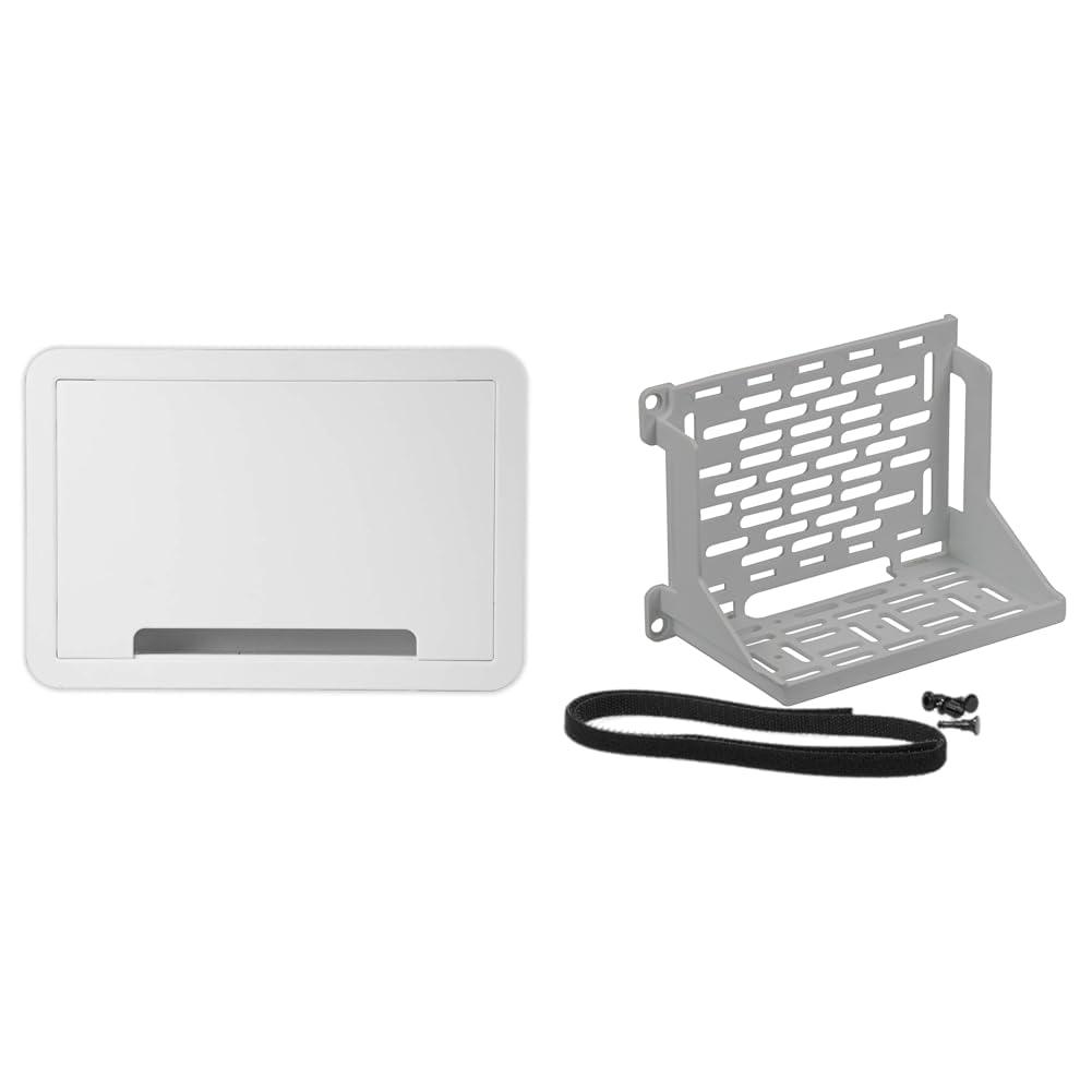 On-Q Legrand 9 in. Dual-Purpose in-Wall Enclosure for Device Storage ENP0905NAV1 and On-Q AC1060 Shelf Mounting Bracket White