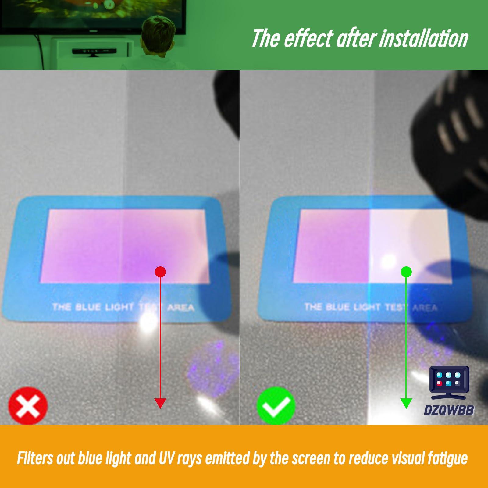 DZQWBB DZQWBB Anti Glare TV Screen Protector Film for 55 inch,Glare Anti Glare Film for TV 55 Inch,Anti Blue Light UV Filter,TV Glare Shield/Scratch-Resistant