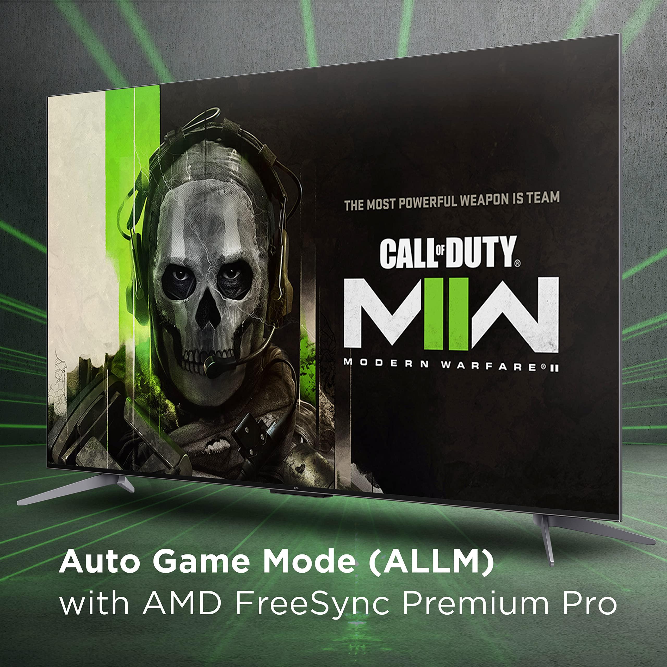 TCL TCL 75-Inch Q7 QLED 4K Smart Google TV (75Q750G) 2023 Model with Dolby Vision & Atmos, HDR Ultra, 120Hz, Game Accelerator up to 240Hz, Voice Remote, 75Q750G