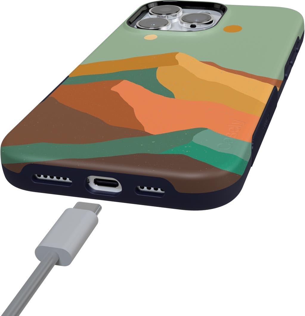 Casely Casely iPhone 16 Pro Case | Endless Peaks | Colorblock Mountain | Bold Protective Case Design | Compatible with MagSafe