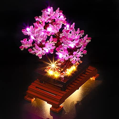 YEABRICKS YEABRICKS LED Light Kit for Lego - Creator Expert Bonsai Tree(Pink) Building Blocks Model, LED Light Set Compatible with 10281(Lego Set NOT Included)