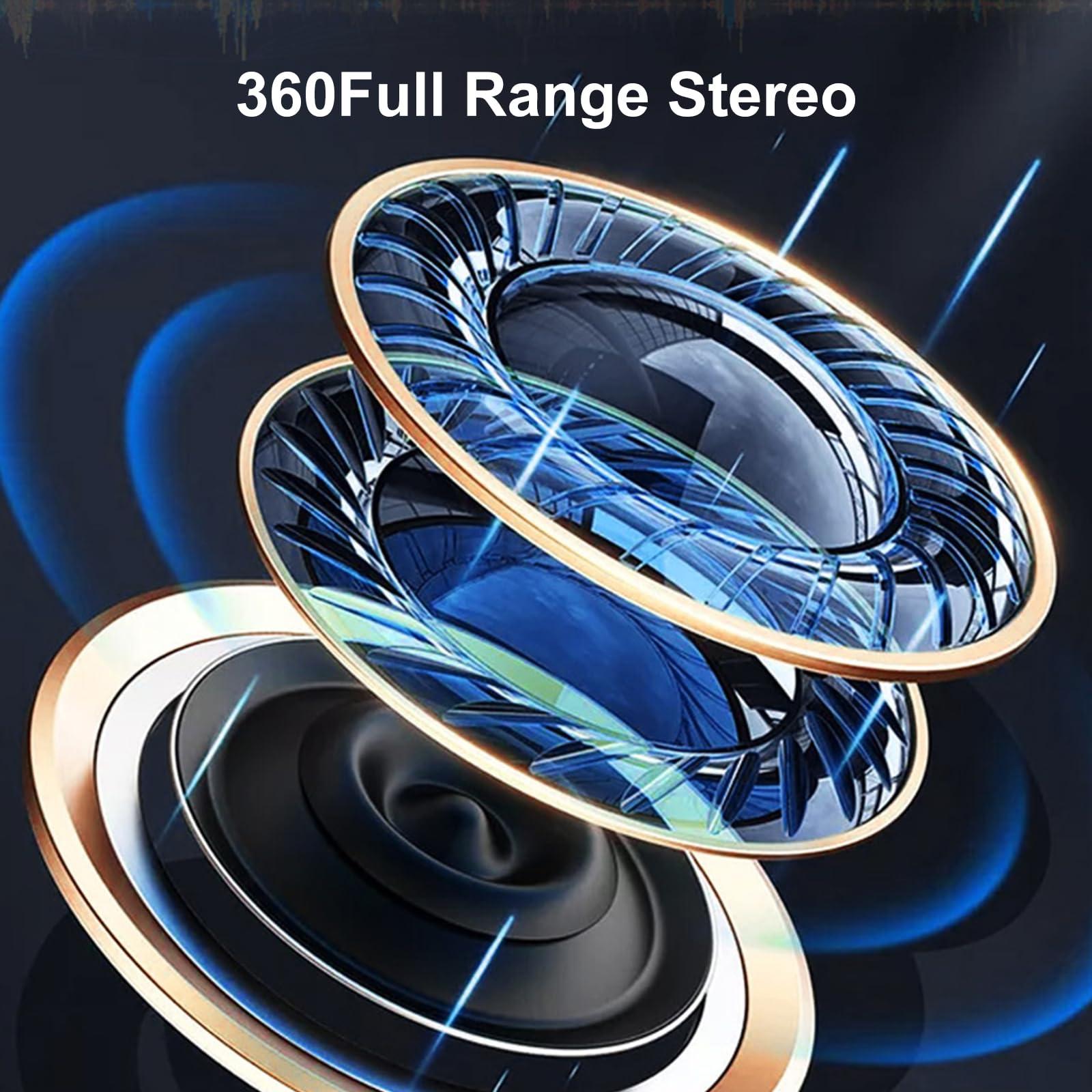 Herdio Herdio 6.5 Inches Indoor Outdoor Bluetooth Speakers Waterproof Wired 400 Watts with Powerful Bass,2 Way Wall Mount Speakers All-Weather Durability for Patio Home Deck Porch Backyard(Pair,Black)