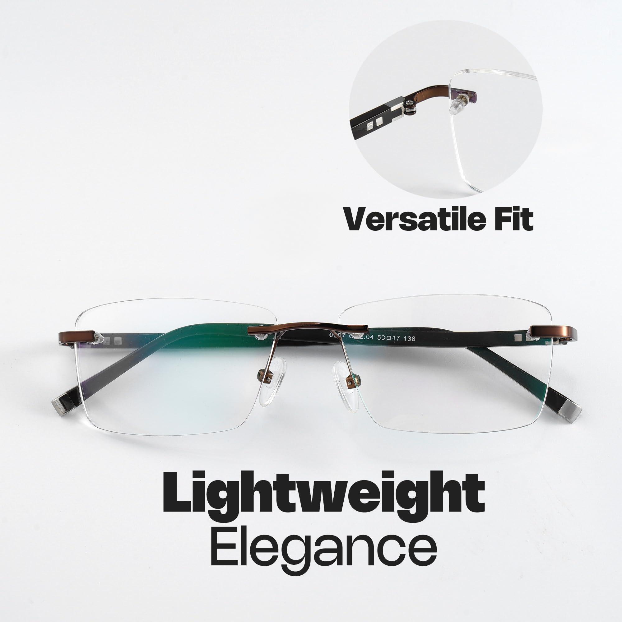 Zeelool Zeelool Rectangular Frame Blue Light Blocking Glasses for Women Men ZJGM819097