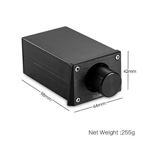 Nobsound Nobsound High Precision Passive Preamp Volume Controller VOL Control HiFi Preamplifier ALPS (RCA&HiFi Version, Black)