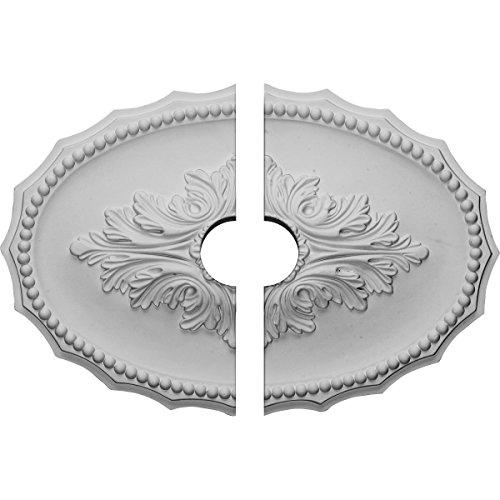 Ekena Millwork Ekena Millwork CM16OX2-03500 Oxford Ceiling Medallion, 16 7/8"W x 11 3/4"H x 3 1/2"ID x 1 1/2"P, Factory Primed