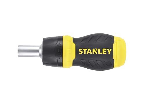 Stanley STANLEY Multi Screwdriver, Stubby Ratcheting, Including 6 Interchangeable Bits (66-358)