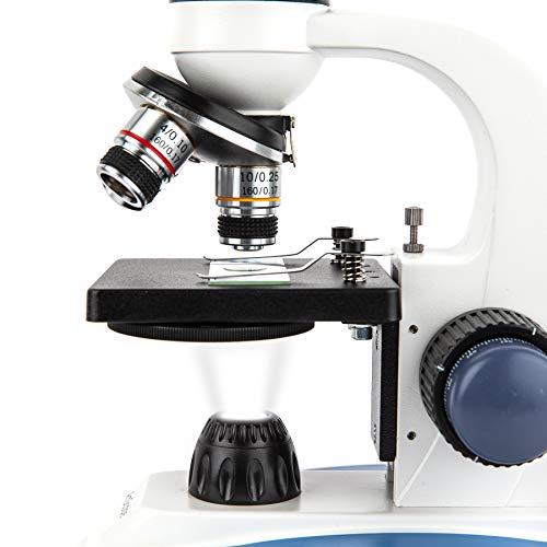AmScope AmScope M158C-SP14-WM-E 40X-1000X Biology Science Metal Glass Student Microscope with USB Digital Camera, Slide Preparation Kit and Book