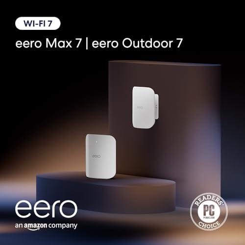 eero Amazon eero Max 7 (1-pack) with Amazon eero Outdoor 7 (1-pack) mesh wifi system