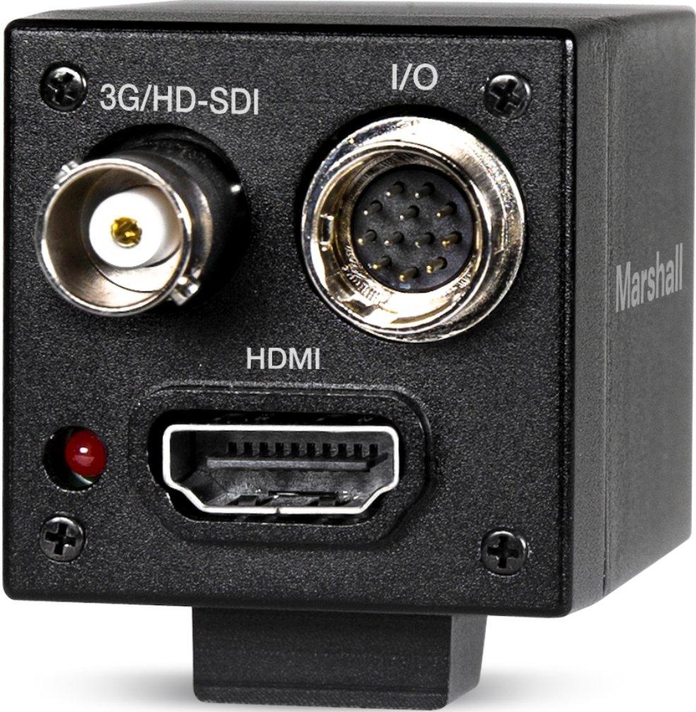 Marshall Marshall CV505-M Full-HD 3G/HD-SDI 2.5MP Mini-Broadcast POV Camera (50/60/25/30 fps) with 3.7mm 2MP Lens, 2.5 Megapixel 1/3-inch CMOS Sensor, Horizontal Resolution 1000TVL