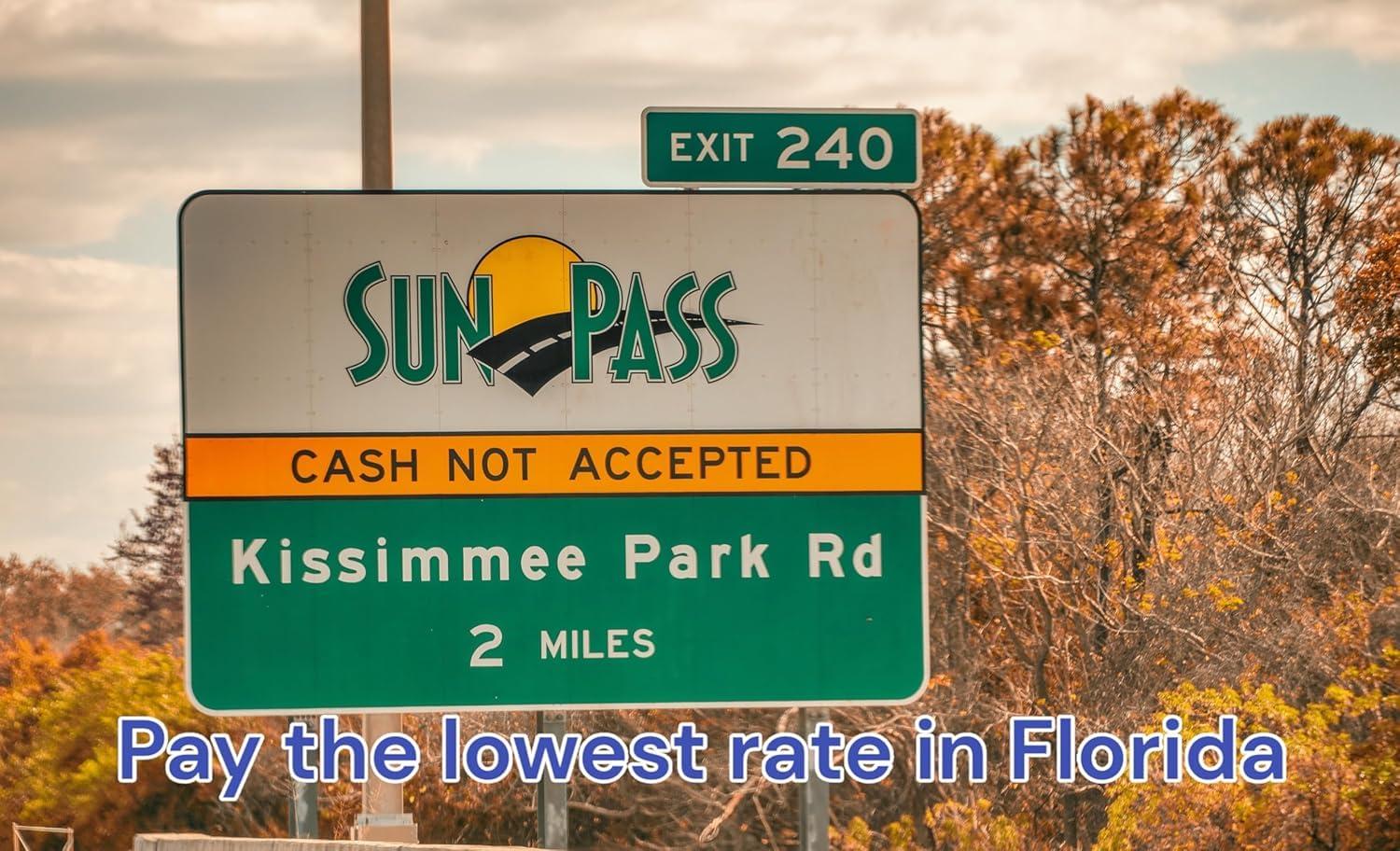 Bundled SunPass Transponder, Prepaid Toll Program for Florida, Georgia and North Carolina (Sticker)