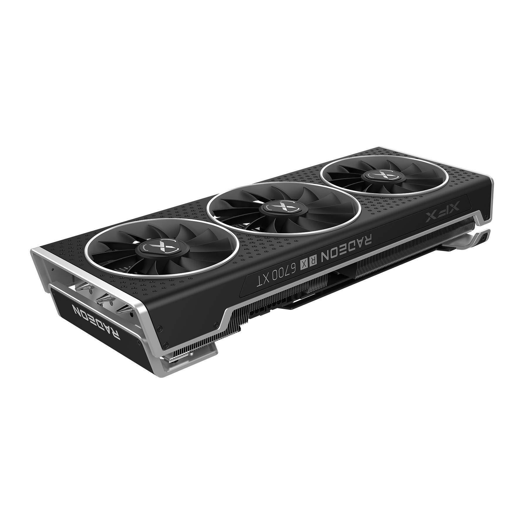 XFX XFX Speedster QICK319 AMD Radeon RX 6700 XT CORE Gaming Graphics Card with 12GB GDDR6 HDMI 3xDP, AMD RDNA 2 RX-67XTYLUDP