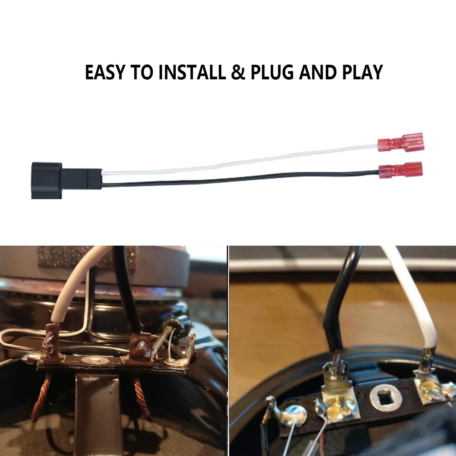 VKVXCLON 72-5600 Speaker Adapter Wiring Harness Replacement for Select Ford, Chevrolet, GMC, Mazda Lincoln, Mercury Car Front Rear Door Speaker Wire Harness4Pcs