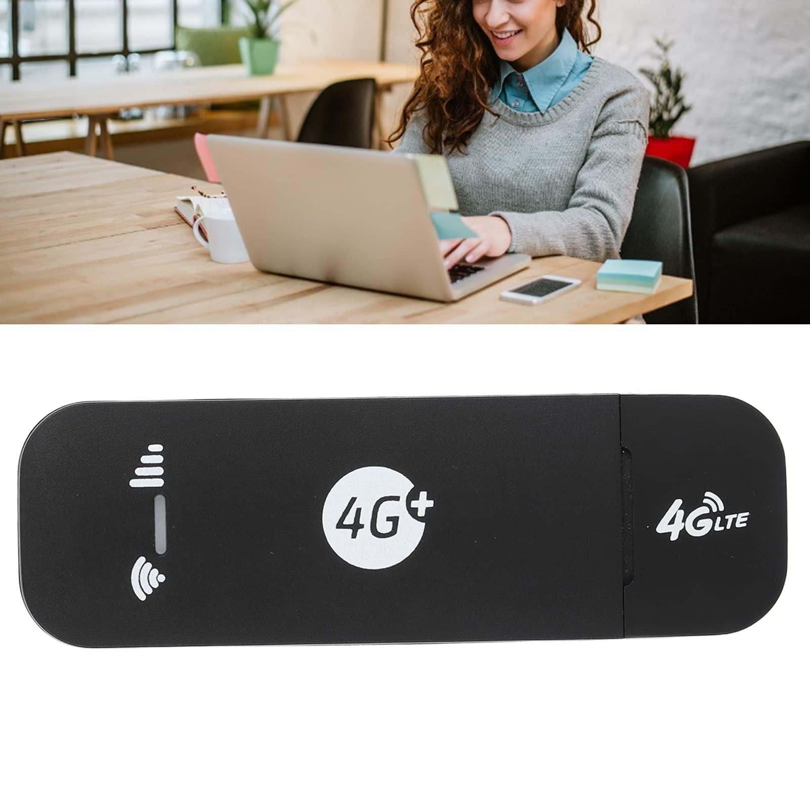 Acogedor 4G LTE USB Modem WiFi Dongle, Mini Portable USB 4G Wireless Network Smart Router for Tablet Laptop Notebook, 2 LED Status, Plug and Play(US Standard)