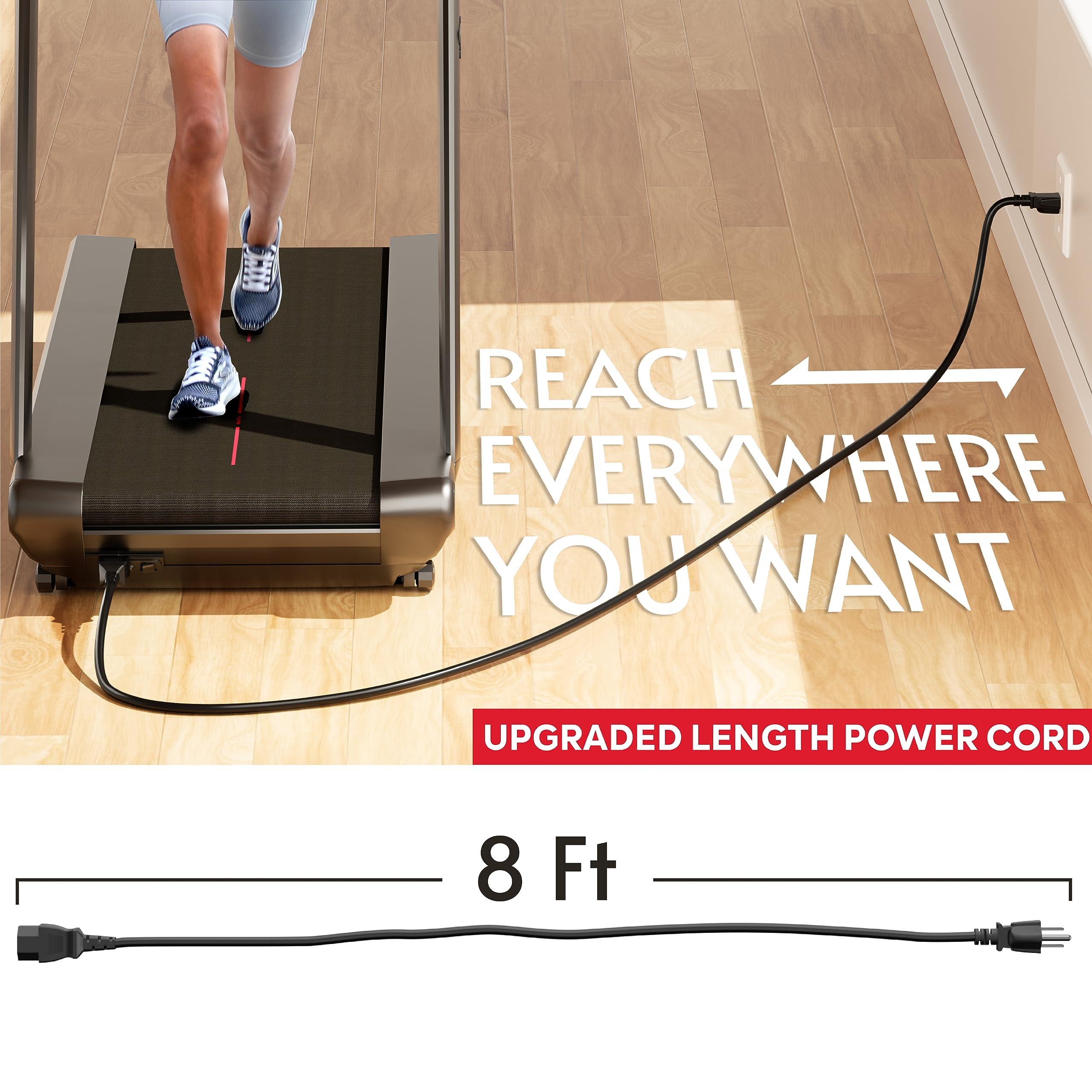 PeloFamily Power Cord Replacement for Treadmills and Computers, Extra Long 8 Feet Cord Compatible with Peloton Tread and Superfit Treadmill, 14 AWG Heavy Duty AC Power Supply Cable, Universal 3 Prong