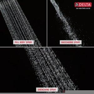 DELTA FAUCET Delta Faucet 3-Spray Slide Bar Hand Held Shower with Hose, Gold Handheld Shower Head, Slide Bar Hand Shower, Handheld Shower, Detachable Shower Head, Champagne Bronze 57014-CZ, 0.5