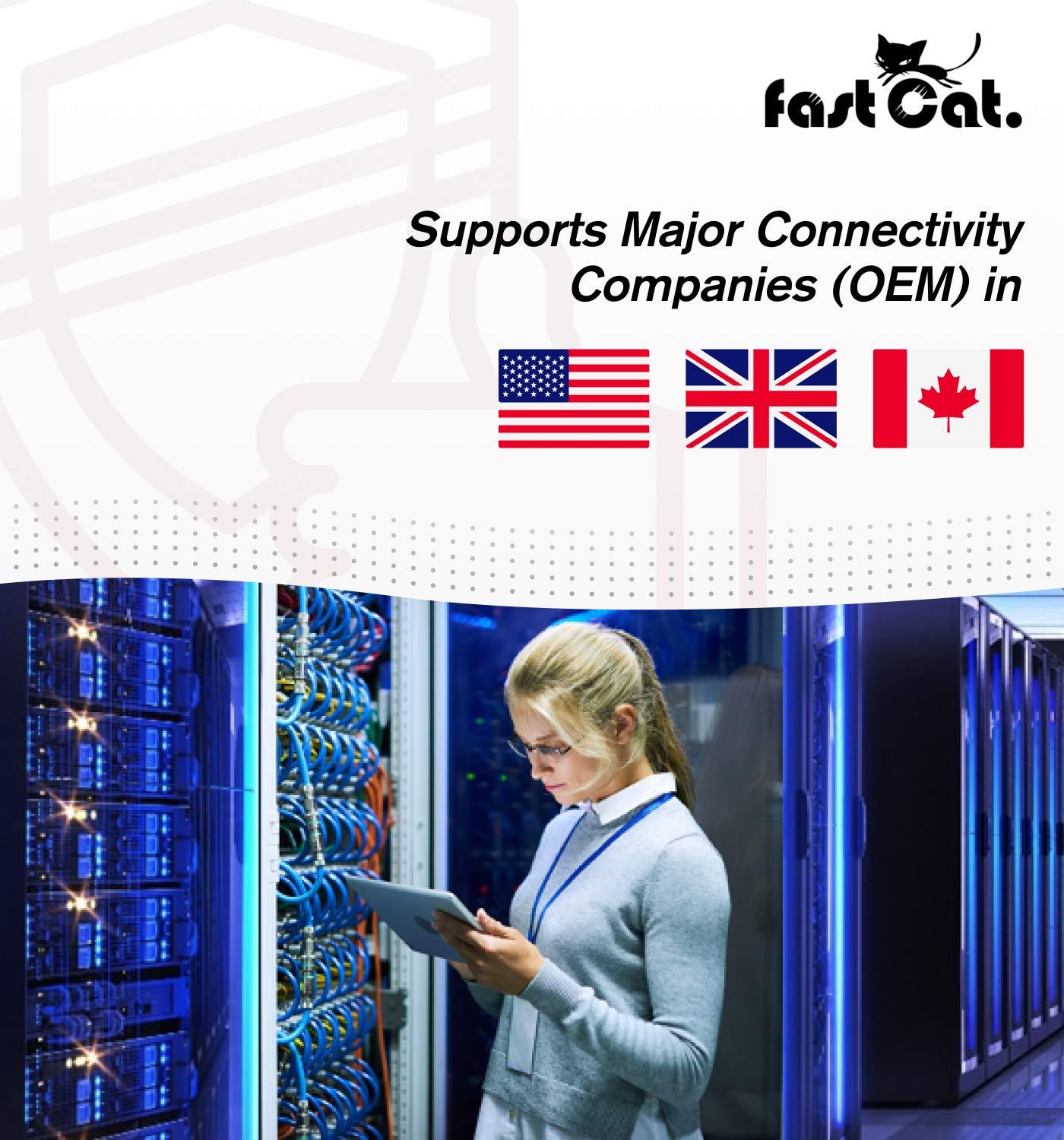 fast Cat. fast Cat. Cat6 Direct Burial Outdoor Ethernet Cable 1000ft - Waterproof Cat6 Cable with 23AWG Solid Copper Conductors - CMX, UTP 550MHz, PoE++ (4PPoE), ETL & UL Listed, Bulk Ethernet Cable (Black)
