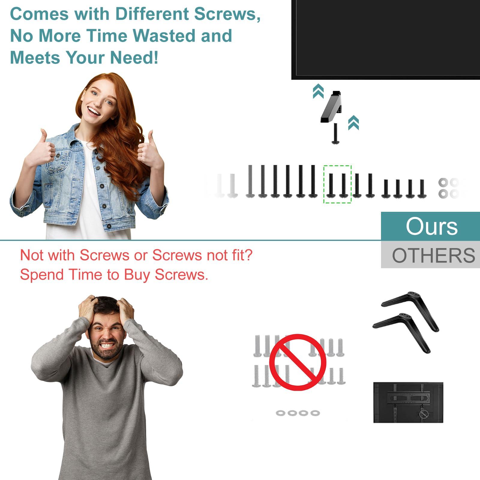 Yaotieci TV Mount Screws for LG TV Stand Replacement Base Screw, TV Stand Screw for LG 27" 32" 43" 49" 50" 55" 60" 65" 70" 75" 86" Legs