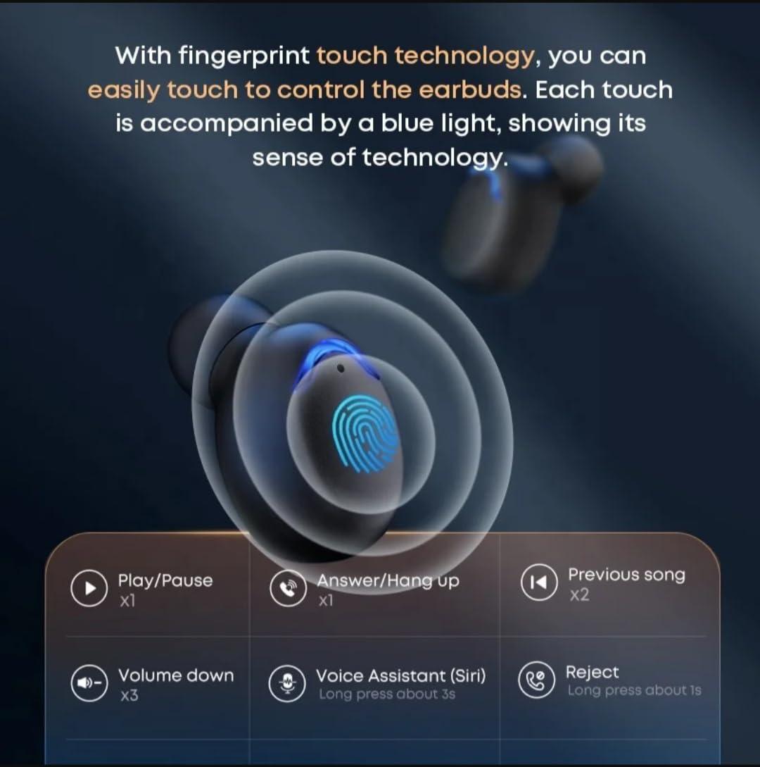 Langsdom Generic TWS F9 Wireless Bluetooth Earbuds, Black, F9-5C