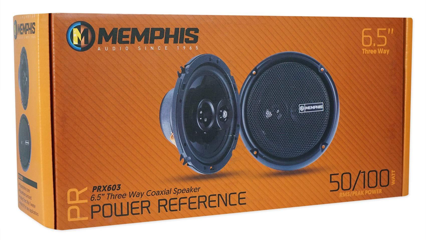 Memphis Memphis Pair Audio PRX603 6.5" 100w 3-Way Car Speakers+Bluetooth Speakers