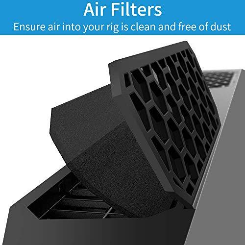 AFMAT Gaming Laptop Cooling Pad, 4500RPM Laptop Cooling Pad with Turbo-Fans, USB Ports, Colorful Lights - CPU Temperature Drops 20-30 Within Seconds - for 14-17.3 inch Laptops