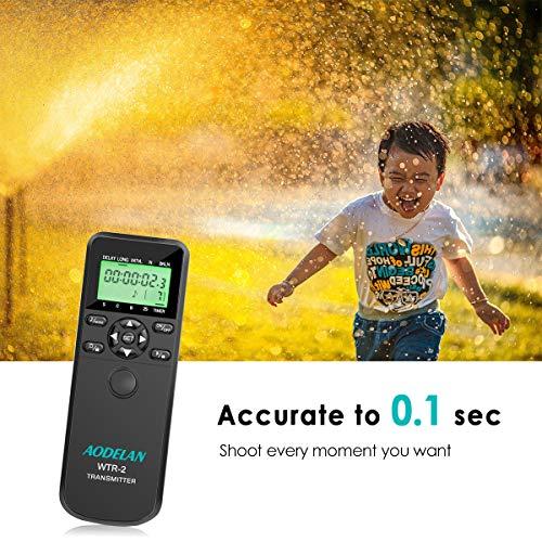 AODELAN AODELAN Camera Intervalometer Wireless Shutter Release Timer Remote Control for Sony a6400, a7III, a9, a77, a99, A7, A7 II, A7R IV, A7R II,A7RIII, a77II, a6500, a6300; Replace RM-L1AM and RM-SPR1