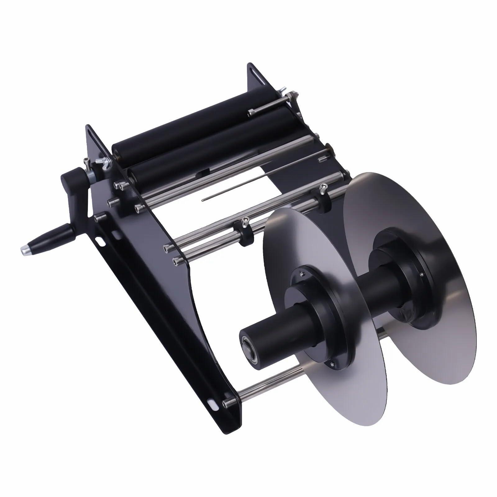 LIKARVA LIKARVA Semi Automatic Round Bottle Labeling Machine MT-30 Manual Labeling Machine Label Applicator Self-Adhesive Bottle Labeler with Handle MT 30 Bottle Sticker Labeler 30Times/Minute