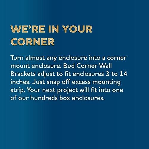 Bud BUD Industries HD-7600 Heavy Duty Impact Resistant NEMA Plastic Box 6.62" L x 4.68" W x 2.37" H, Black