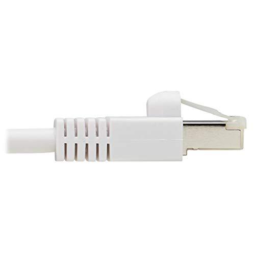 Tripp Lite Tripp Lite, Safe-IT, Cat6a PoE Ethernet Cable, 10G Certified Snagless, S/FTP (RJ45 M/M), 10 Feet / 3 Meters, Limited Life Manufacturer's Warranty (N262AB-010-WH)