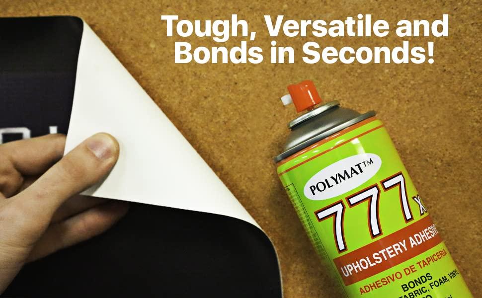 Polymat 2 CANS 777 Polymat Foam & Fabric Liner Box Carpet Upholstery Spray Glue Adhesive
