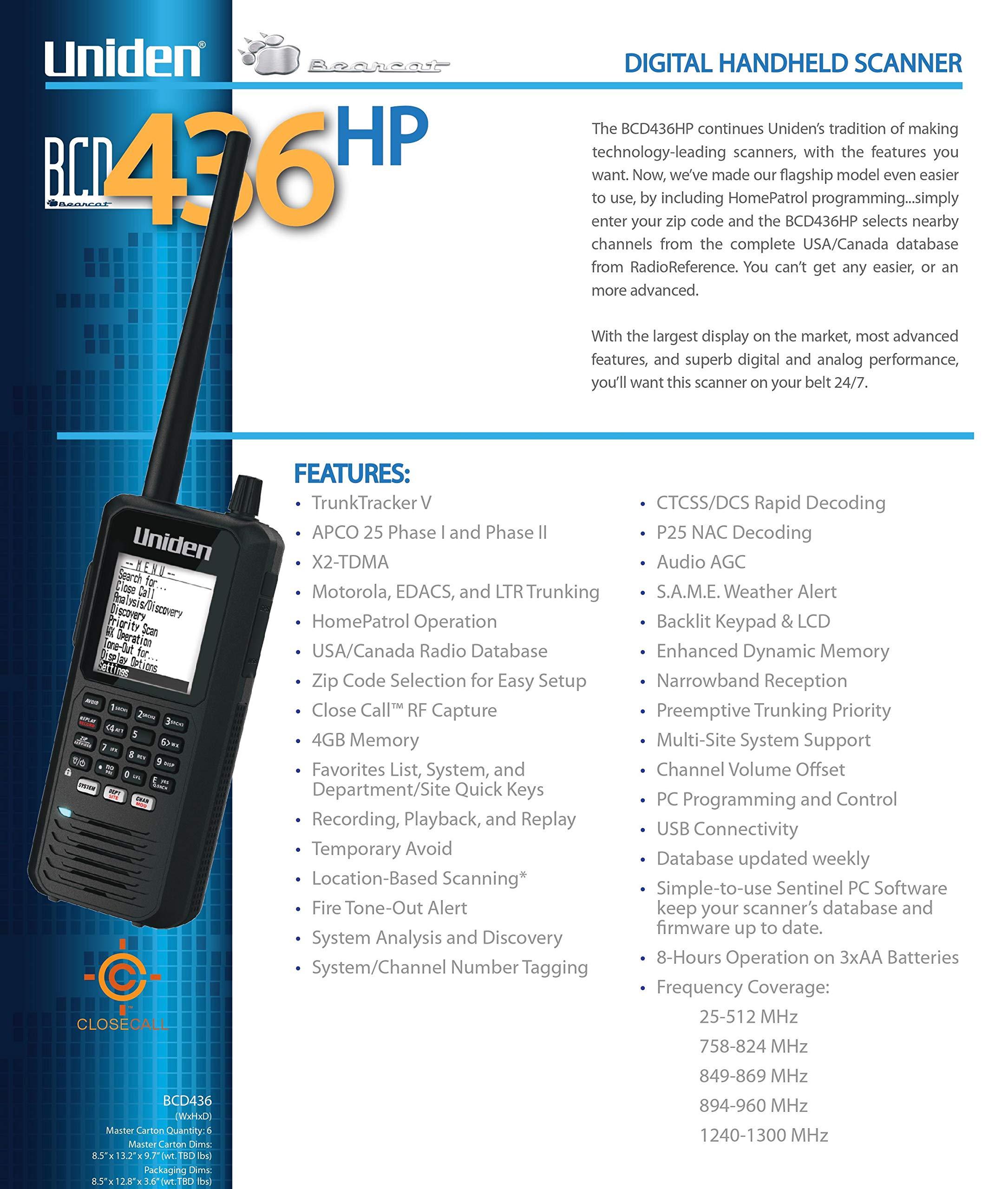 Uniden Uniden HomePatrol Series Scanners Bundle - BCD536HP Base/Mobile + BCD436HP Handheld Scanner