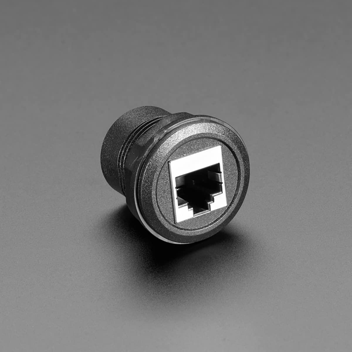 Adafruit RJ-45 Ethernet Round Panel Mount Adapter Plug 4130 by Adafruit