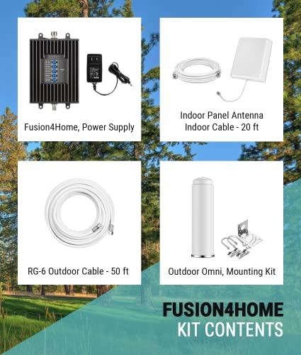 SureCall SureCall Fusion4Home Cell Phone Signal Booster Kit for Home and Office - Verizon, AT&T, Sprint, T-Mobile 3G, 4G and LTE, Covers Up to 3,000 Sq Ft, black (SC-PolyH-72-OP-Kit)
