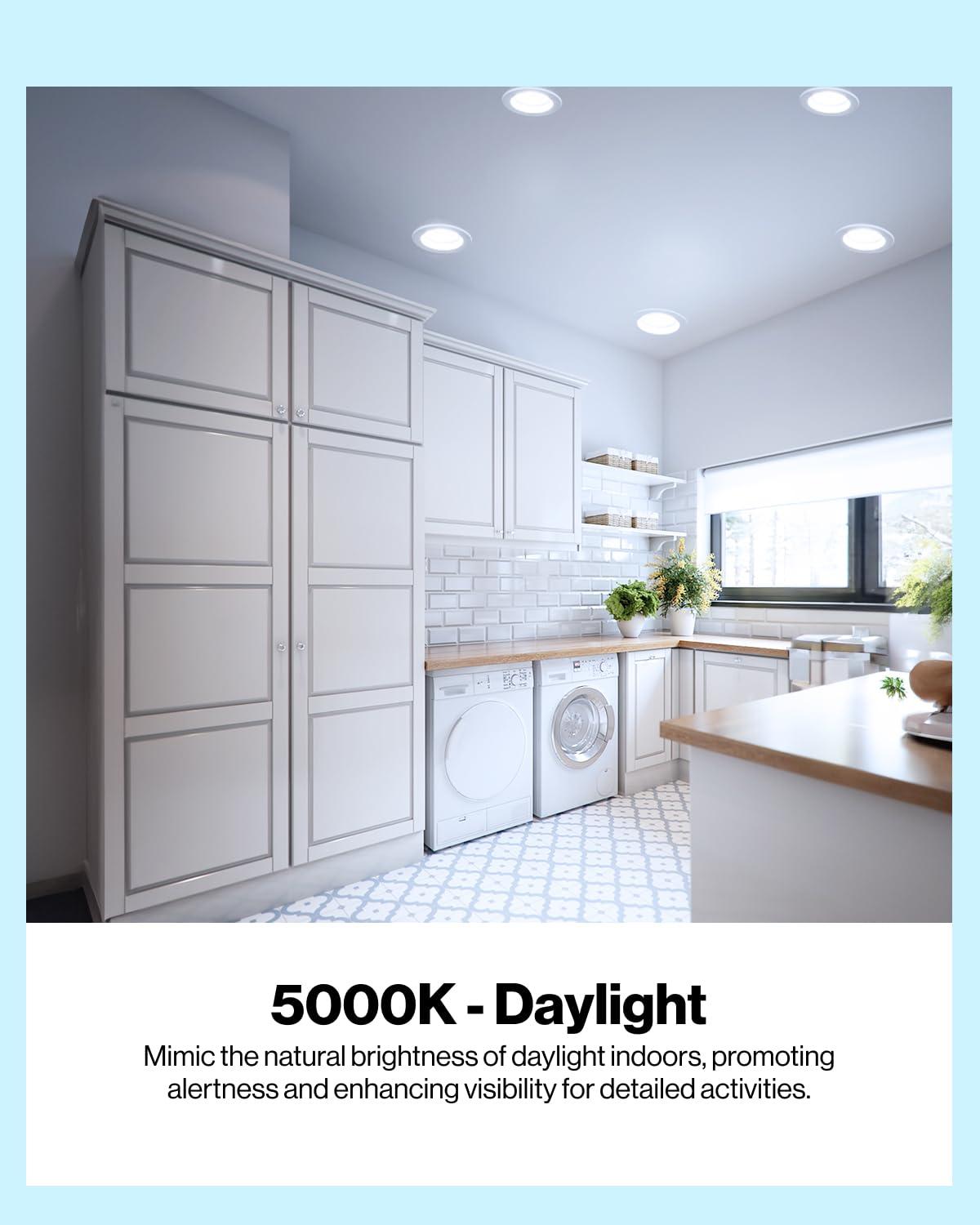 Sunco Lighting Sunco 48 Pack BR30 LED Bulbs, Indoor Flood Lights CRI93 11W Equivalent 65W 5000K Daylight 850 Lumens, E26 Base, 25000 Lifetime Hours Interior Home Dimmable Recessed Can Light Bulbs - UL