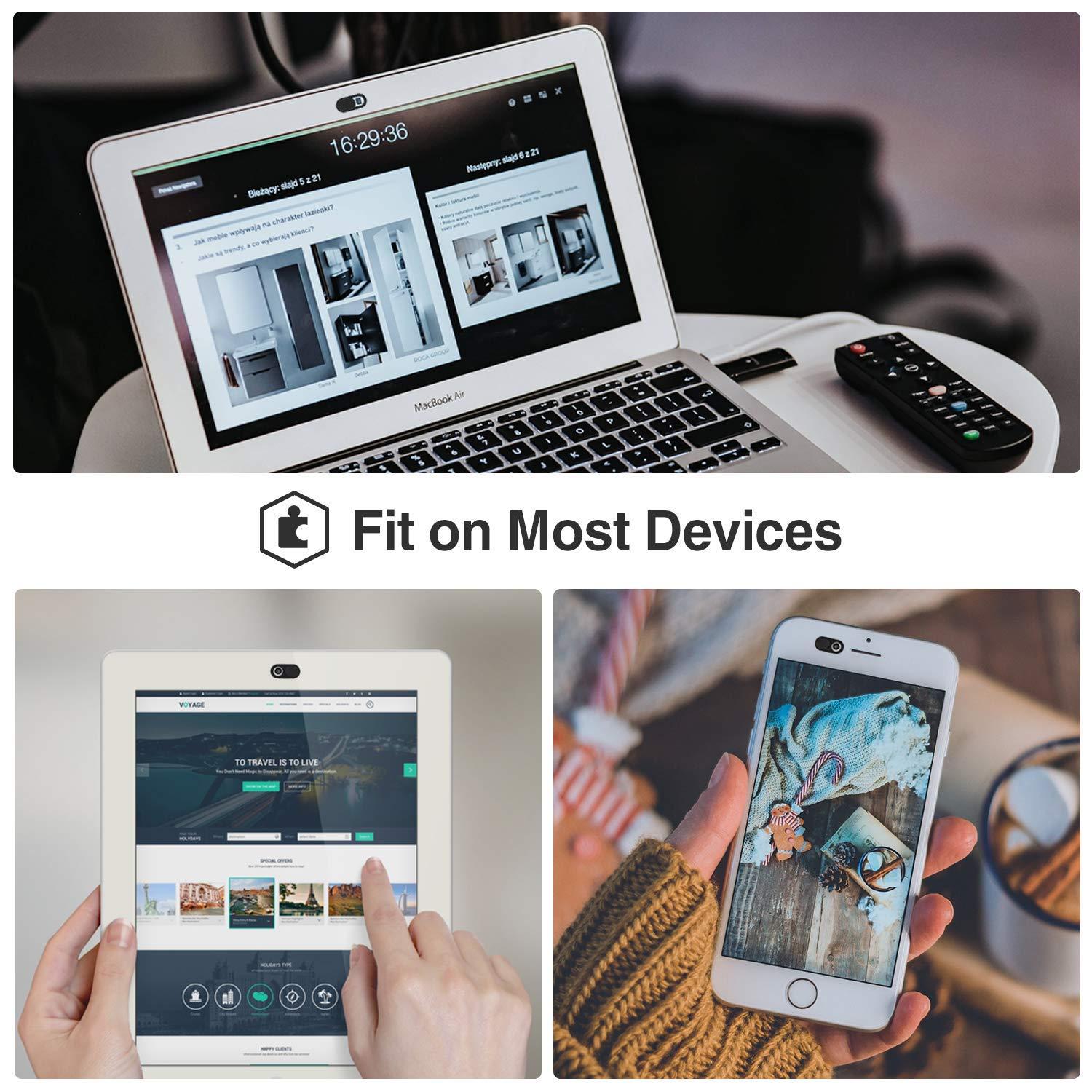 ProCase ProCase Screen Cleaning Pad Cloth Wipes for Touch Screen Devices Bundle with 6 Pack Webcam Cover Slide for Laptop Phone