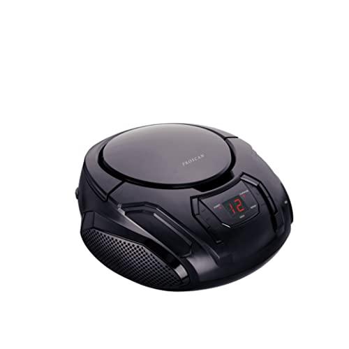 PROSCAN ELITE PROSCAN Elite Portable CD Boombox with AM/FM Radio (Black)