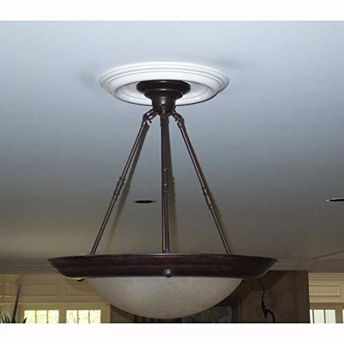 Ekena Millwork Ekena Millwork Traditional-CM12TR Ceiling Medallion (Fits Canopies up to 2 3/4"), 12"OD x 1"P, Primed