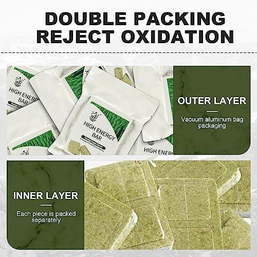 BDH Emergency Food Ration Bars, Crops Flavor Survival Energy Bar Supply for Outdoor Camping Emergency Snowstorm Earthquake Disaster Preparedness Food with 20 Years Long Self Life, 120g/bar