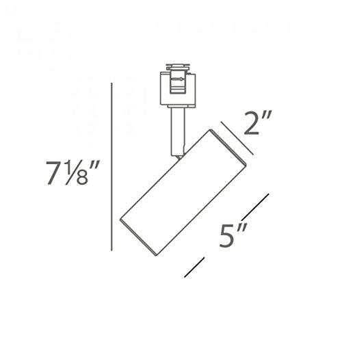 WAC Lighting WAC Lighting H-2020-930-BN H Series LED2020 Silo X20 Beamshift Track Head in Brushed Nickel Finish, 90+CRI and 3000K, 20 Watts