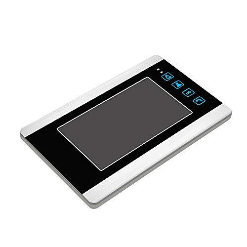 AMOCAM AMOCAM Video Doorbell Intercom System, 7 Inches Alloy Panel Monitor HD Camera Wired Video Door Phone Kits, Support Unlock, Monitoring, Dual-Way Intercom Indoor Outdoor for Villa Office Apartment