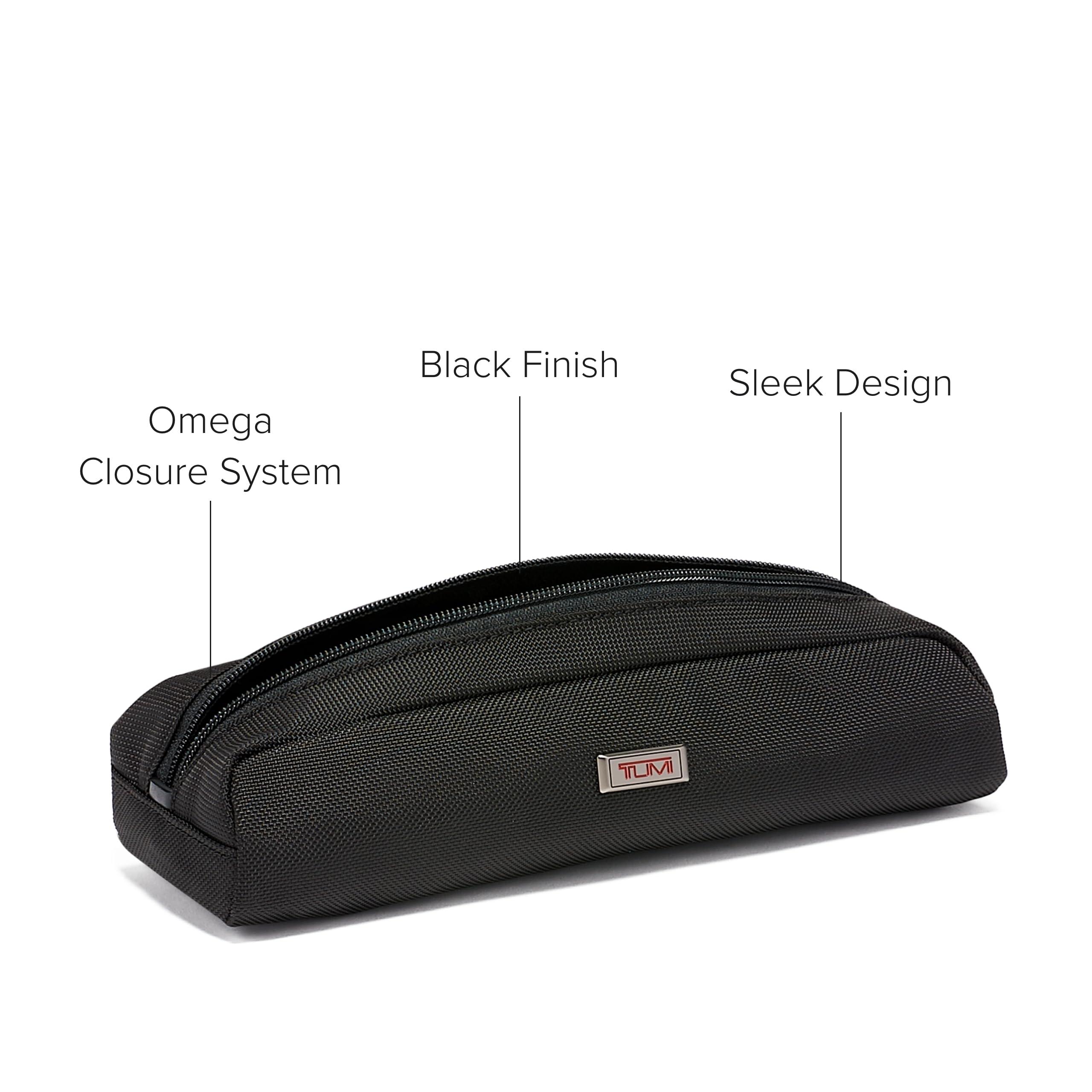 TUMI TUMI - Alpha Electronic Cord Pouch - Travel Tech Pouch Organizer for Cord, Cable, Charger & Accessories - Zip Entry - Black