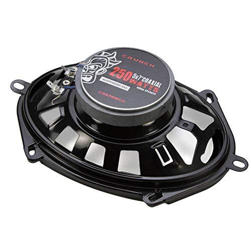 Crunch Crunch CS-5768CX, 250 Watts Full Range 2 Way 4 Ohms Coaxial Car Audio 5x7 by 6x8 Speaker Pair, Black, 2 Pack