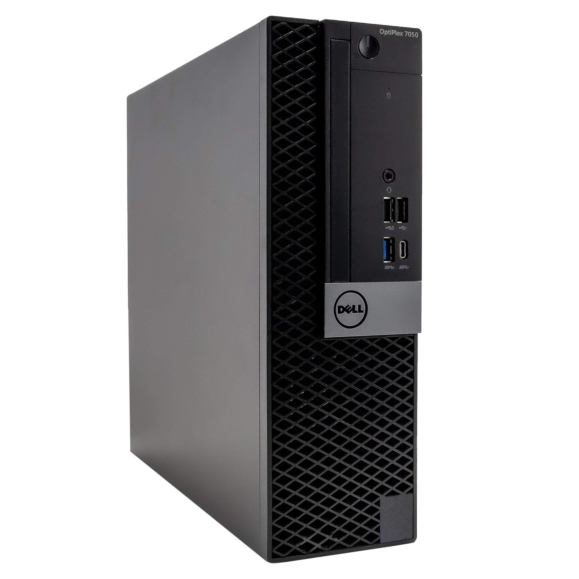 Dell Dell OptiPlex 7050 Small Desktop Computer (SFF) PC | Intel i5 (3.8GHz Turbo) | 16GB DDR4 RAM | 500GB SSD + 1TB | WiFi-5G + BT | Win 10 Pro | New 24 Monitor | RGB Mouse, Keyboard + Speakers (Renewed)