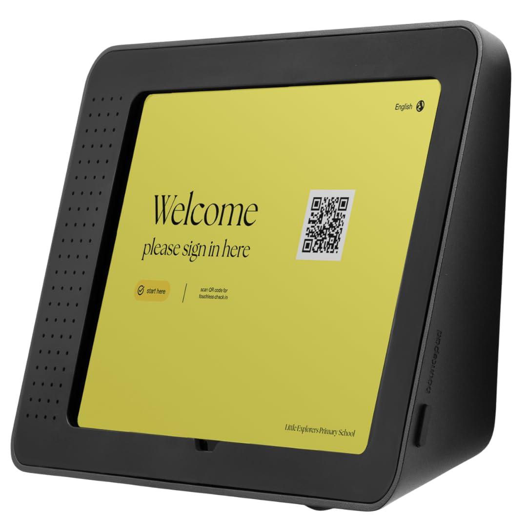 Bouncepad Bouncepad Link iPad POS Stand | iPad Stand for Business | iPad Kiosk Stand for Meeting Room Management | iPad Table Mount Tablet Kiosk | iPad Register Stand | iPad 7th, 8th & 9th Gen 10.2 | Black