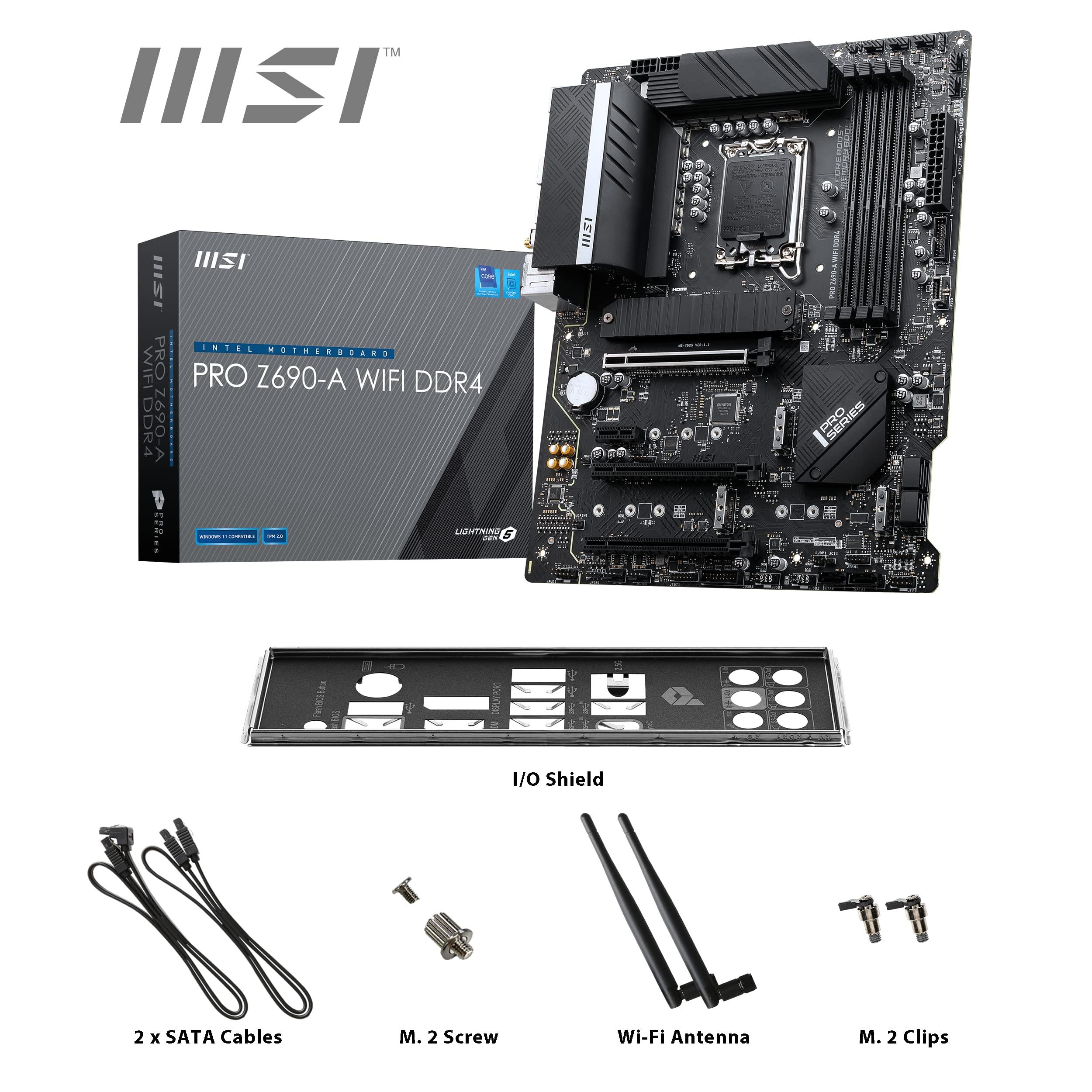 MSI MSI PRO Z690-A WIFI DDR4 motherboard Intel Z690 ATX
