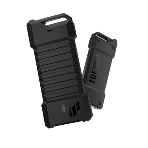 ASUS TUF Gaming AS1000 (USB-C 3.2 Gen 2x1 Portable M.2 NVMe PCIe SSD 1 TB, Aluminum Alloy Chassis with a Thermal pad, Military Grade MIL-STD-810H Drop Resistance, and IP68 Water/dust Resistance)