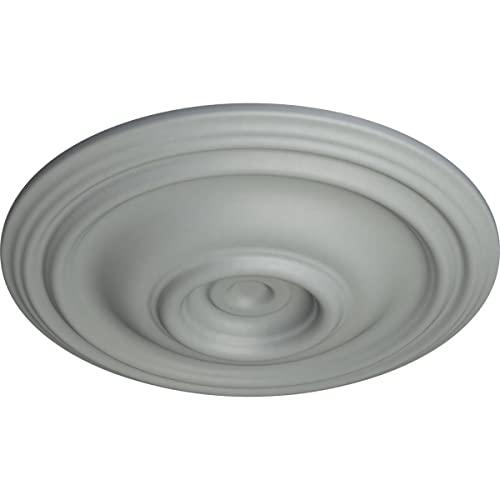 Ekena Millwork Ekena Millwork CM14TR Traditional Ceiling Medallion, 14 3/4"OD x 1 3/4"P (Fits Canopies up to 4"), Factory Primed